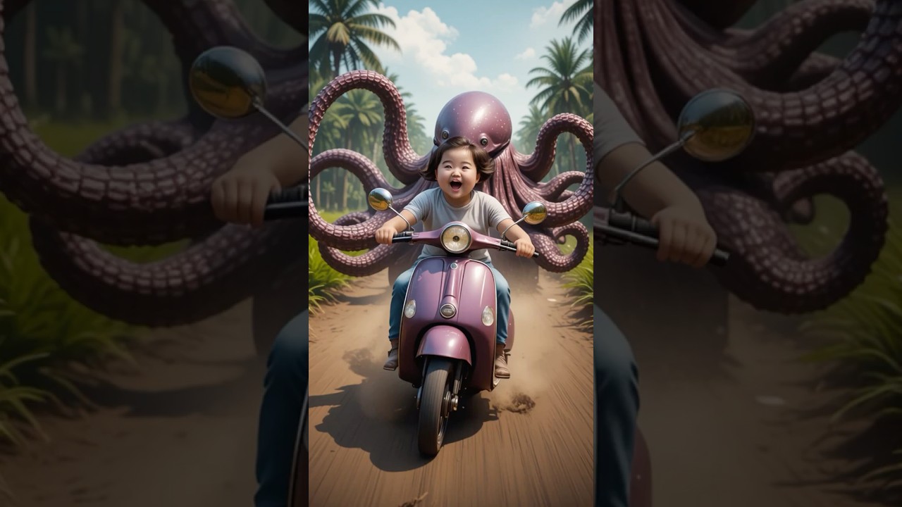 VESPA vs ANIMALS Hilarious Jungle Chase Scene 