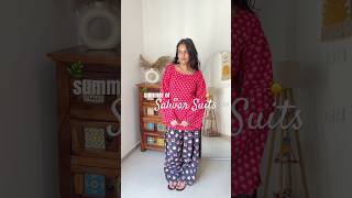 Salwar Suits + Farshi Salwar Fits 💗#officewear #casualdesi #casualwear #cottonkurtasets #monochrome