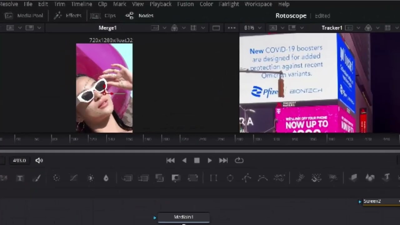Como componer video. Tutorial Fusion y Davinci Resolve