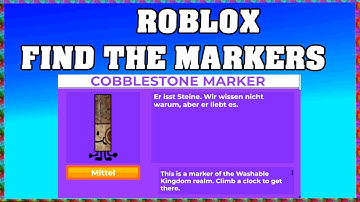 How To Find COBBLESTONE MARKER in ROBLOX FIND THE MARKERS🖌️ [UPDATE 2025] [walkthrough]
