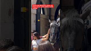 Tourist take BEAUTIFUL photos with King’s Guard | LEAVE HORSE ALONE PLEASE kingsguard kingstroop