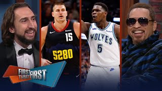Timberwolves overcome largest halftime deficit to beat Nuggets in Game 7 | NBA | FIRST THINGS FIRST