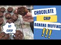 Chocolate Chip Banana Muffins @Tracy-Hart