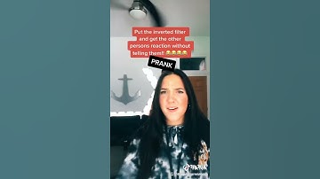INVERTED FILTER PRANK 😂 *BEST REACTION* #SHORTS