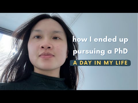 How I ended up in academia | international PhD student, working in the office + gym routine