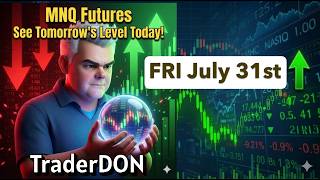 MNQ Futures FRI July 31st Areas Of Interest
