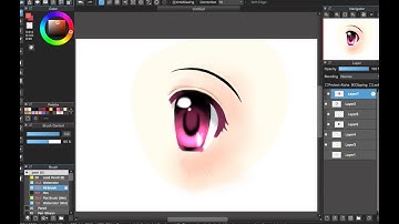 [Medibang Paint Pro desktop version how to] Eye color tutorial - Part 5