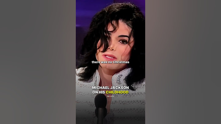 Michael Jackson on His CHILDHOOD.