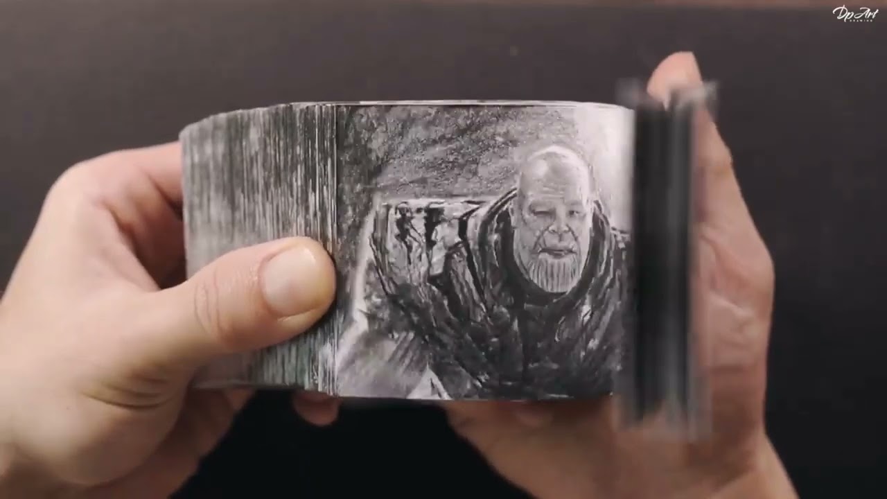 Thanos VS Iron Man - End Game FLIPBOOK - DP ART DRAWING