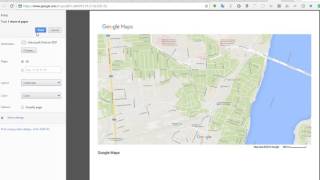 How to get Google Maps layout print to Landscape