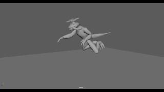 Lizard Man Flying Animation- AIE Spring Game Jam