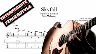 Adele  Skyfall Tab  Fingerstyle Guitar Tab pdf  Guitar Pro