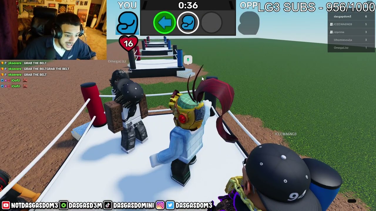 Dasgasdom3 Beats Prime In Roblox Shadow Boxing..