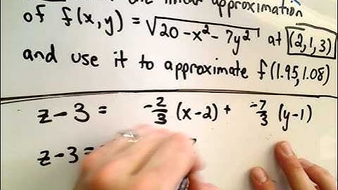 Tangent Plane Approximations