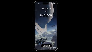 Space travel Application - space Explora Using Figma screenshot 1