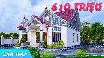 Bật Mí Mẫu Nhà Cấp 4 Mái Thái 610 TRIỆU Cực Đẹp Mắt Do Kisato Thiết Kế Tại Cần Thơ
