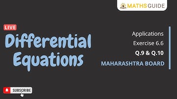 Differential Equations Class 12 Ex 6.6 | HSC Maharashtra Board New Syllabus