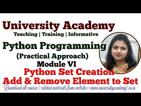 PY35: Python Sets | Python Set Function | Set Creation | Add & Remove ...