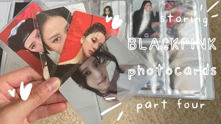 ~ storing blackpink photocards pt 4 | over 100 pcs | blackpink ot4 photocard collection ~