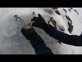 Making an ice anchor with girth hitch masterpoint