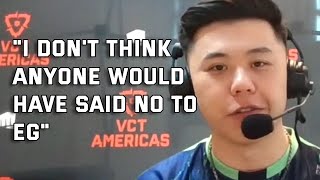 Derrek explains why he decided to join Evil Geniuses | 2024 VCT Americas KICKOFF