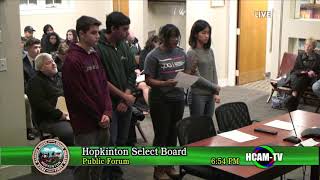 Select Board Meeting: December 3, 2019