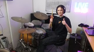 Dreams - Drum Lesson Cover by "Judith F".