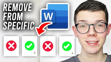 How To Remove Page Numbers From Certain Pages In Word - Full Guide