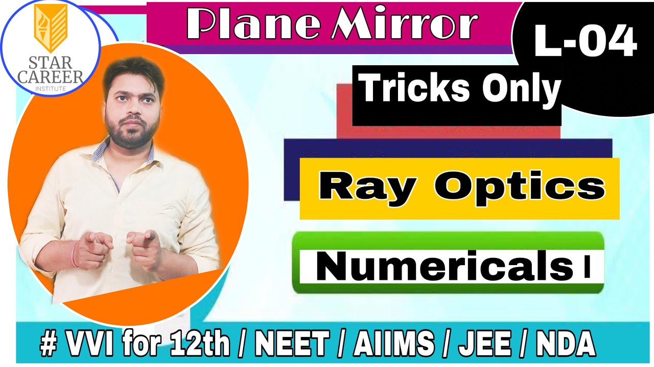 (L-04) RAY OPTICS * class 12* Formation of images by plane mirror * SHORT TRICKS METHOD * IIT/NEET..