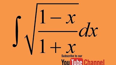 integral of sqrt(1-x)/(1+x), indefinite integration, calculus