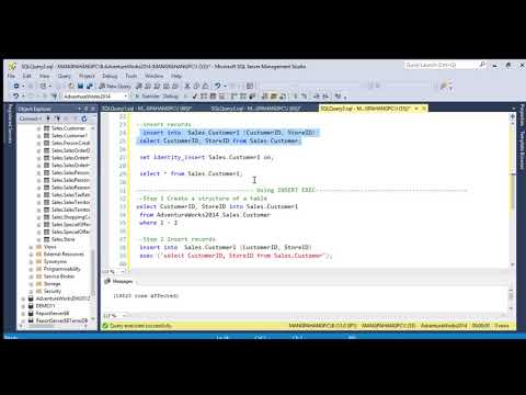 How to  copy or insert records into a new table from another table in MS SQL