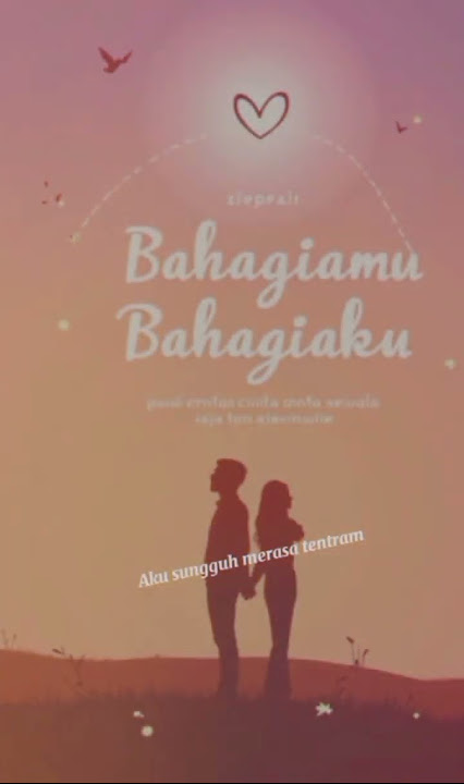 Kamu bahagia, aku bahagia, meski tak harus memiliki.