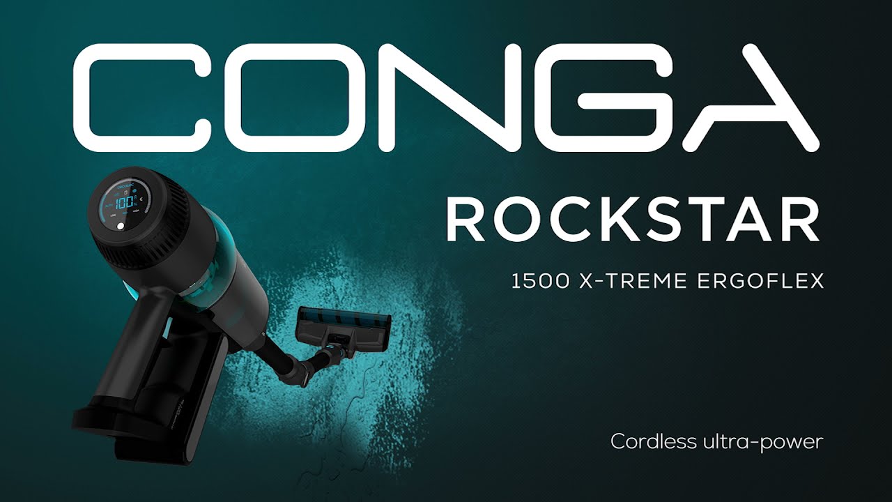 Cecotec Conga Rockstar 1500 Ultimate ErgoWet Aspirador Escoba Digital 680W