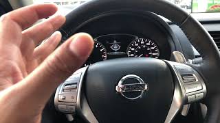 Nissan Altima –Cruise control location