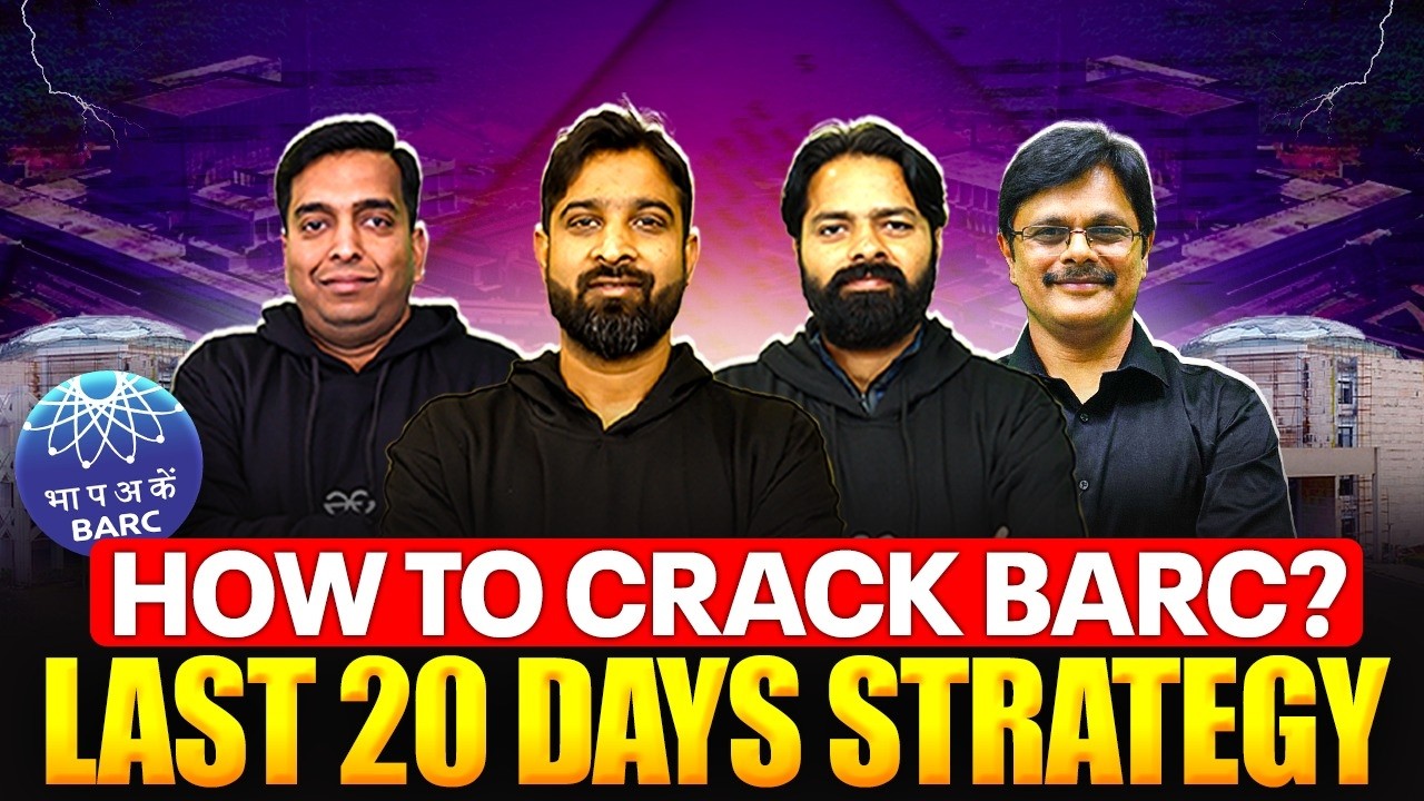 BARC Preparation Strategy 2026 | Complete 20 Days Roadmap With Do’s & Don’ts