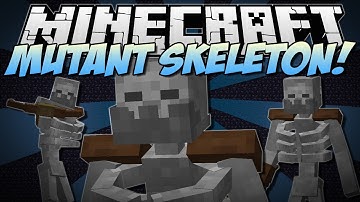 Minecraft | MUTANT SKELETON! (NEW Addition to Mutant Creatures!) | Mod Showcase [1.6.2]