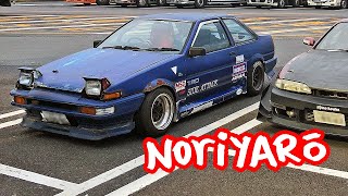 AE86 rain drifting for over 18 minutes onboard