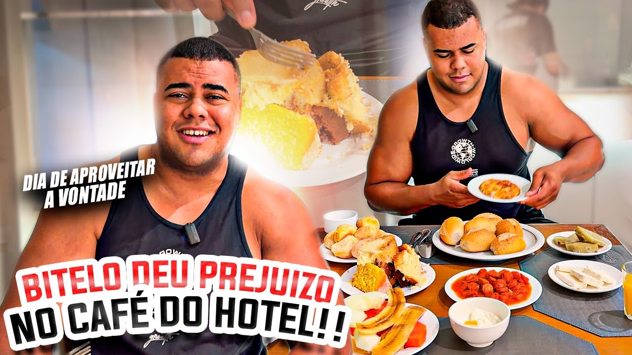 BITELO DETONOU TUDO NO CAFÉ DA MANHA DO HOTEL - OLHA O QUE ELE APRONTOU