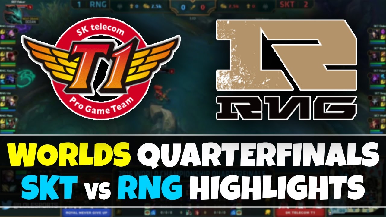 KOREA vs CHINA! - Worlds 2016 Quarterfinals SKT vs RNG Highlights | League of Legends