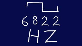 6822 hz square