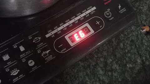 induction stove error E6 problem solution