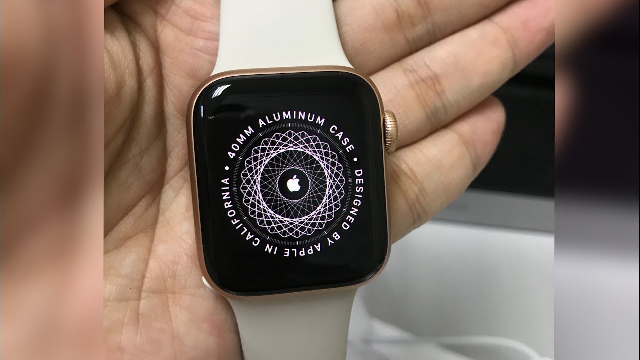 Unboxing Apple Watch Series 5 40mm Gold Aluminum Case Qith Stone