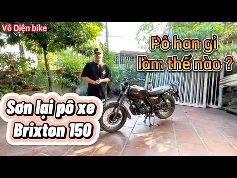 Video Brixton 150, Sơn Pô Brixton 150, Sơn pô xe máy, sơn pô... - youtube