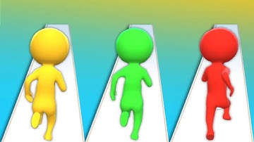 SICE UP vs GIANT RUSH vs COLOR RUN STICKMAN 3D - Triple Gameplay