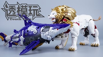 【SwiftTransform】SKY-BYTE vs LEO PRIME! TRANSFORMERS AGE OF THE PRIMES 40TH LEO CONVOY TF2000 BW 天鲨白狮