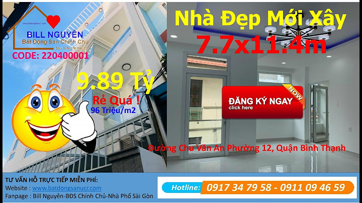 Bán nhà phố đường chu văn an phường 26 năm 2024