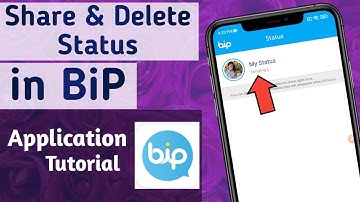 How to share or delete Photo & Videos in BiP App Status Tutorial in Hindi