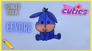 How To Draw Eeyore Disney Cuties Style