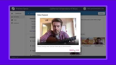 Creating Lessons on Practice Space.