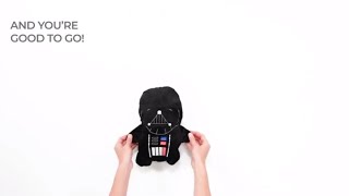 CUBCOATS Star Wars Darth Vader - 2-in-1 Transforming Hoodie & Soft Plushie - Black screenshot 5